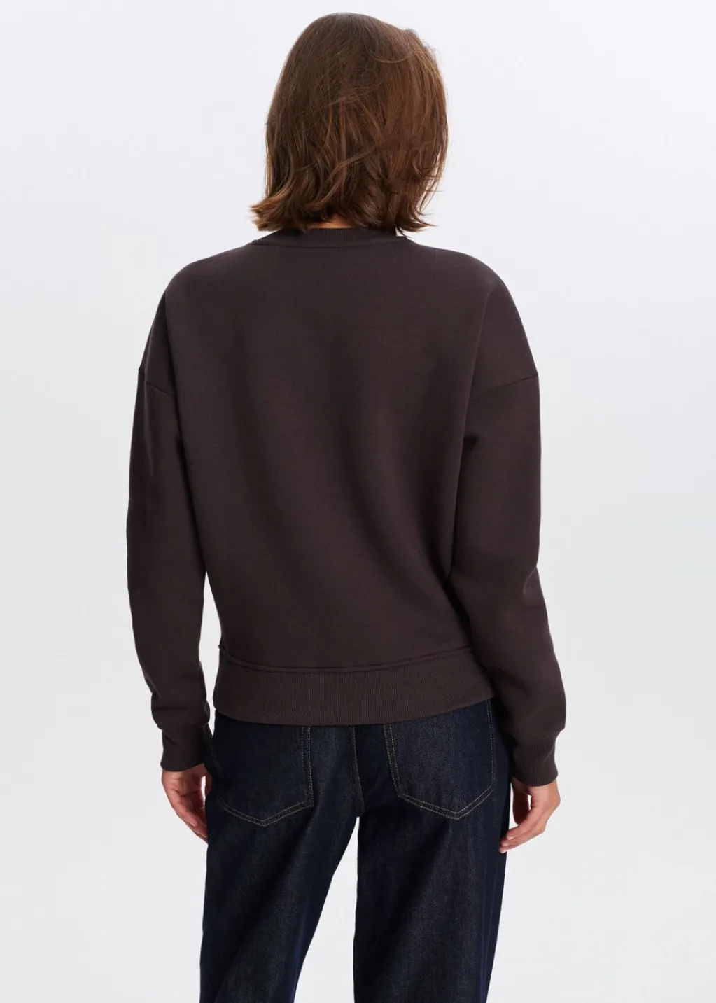 Sweaters En Hoodies<The Sting Paris geborduurde sweater donkerbruin