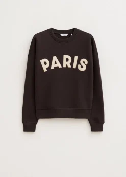 Sweaters En Hoodies<The Sting Paris geborduurde sweater donkerbruin