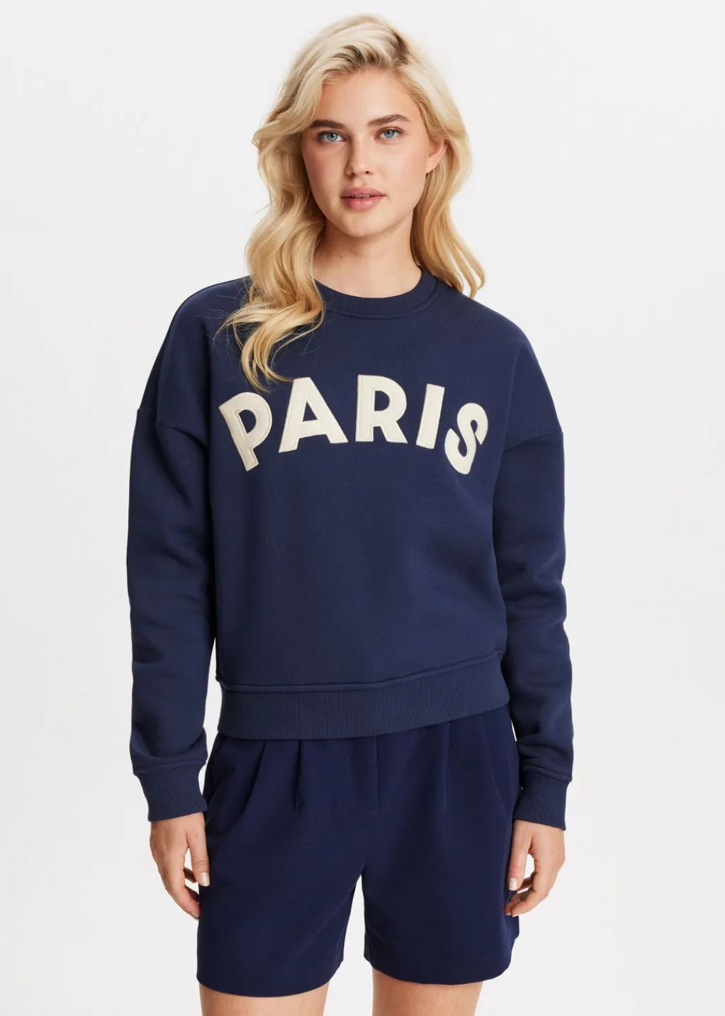 Sweaters En Hoodies<The Sting Paris geborduurde sweater donkerblauw