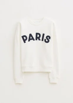 Sweaters En Hoodies<The Sting Paris geborduurde sweater wit, off-white