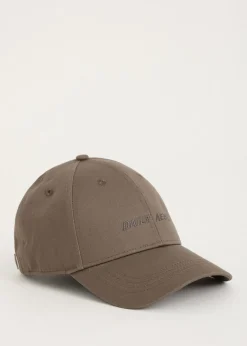 Petten<The Sting Pet met merk logo taupe, dark