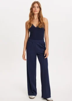 Broeken<The Sting Pintuck broek donkerblauw