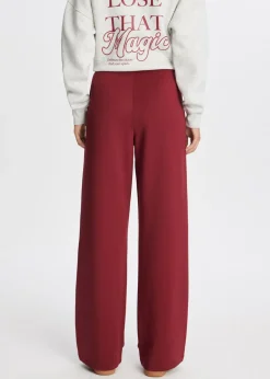 Broeken<The Sting Pintuck broek donkerrood