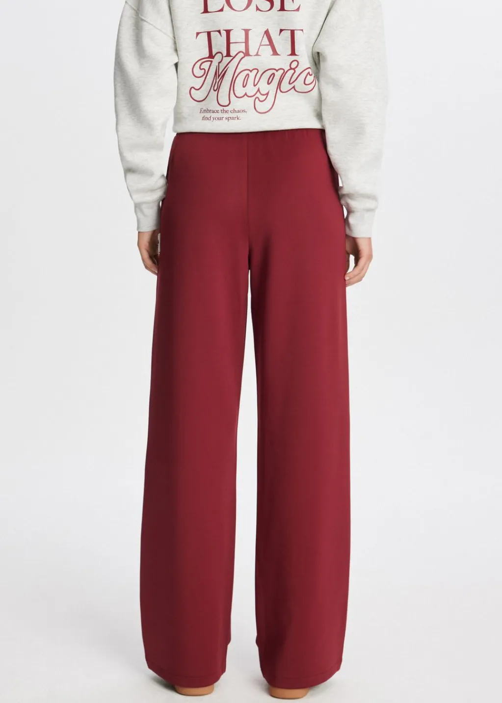 Broeken<The Sting Pintuck broek donkerrood