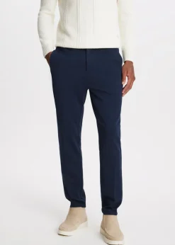 Broeken<The Sting Piqué chino slim fit donkerblauw