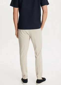 Broeken<The Sting Piqué chino slim fit zand