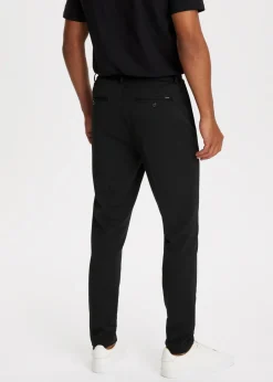 Broeken<The Sting Piqué chino slim fit zwart