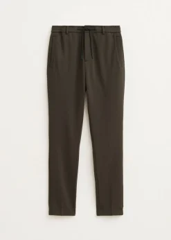 Broeken<The Sting Piqué chino slim fit donkergroen