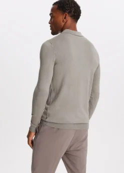 Polo's|Truien En Vesten<The Sting Polo met lange mouwen toffee