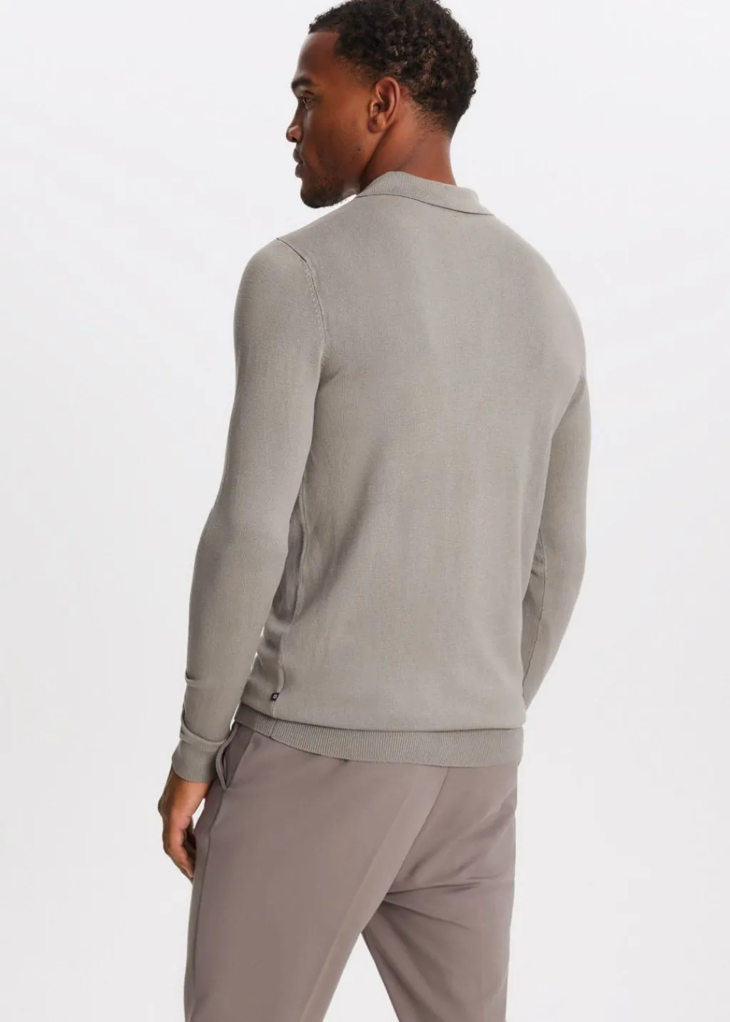 Polo's|Truien En Vesten<The Sting Polo met lange mouwen toffee