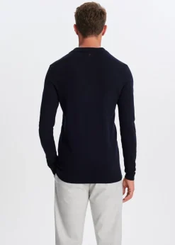 Polo's|Truien En Vesten<The Sting Polo met lange mouwen donkerblauw