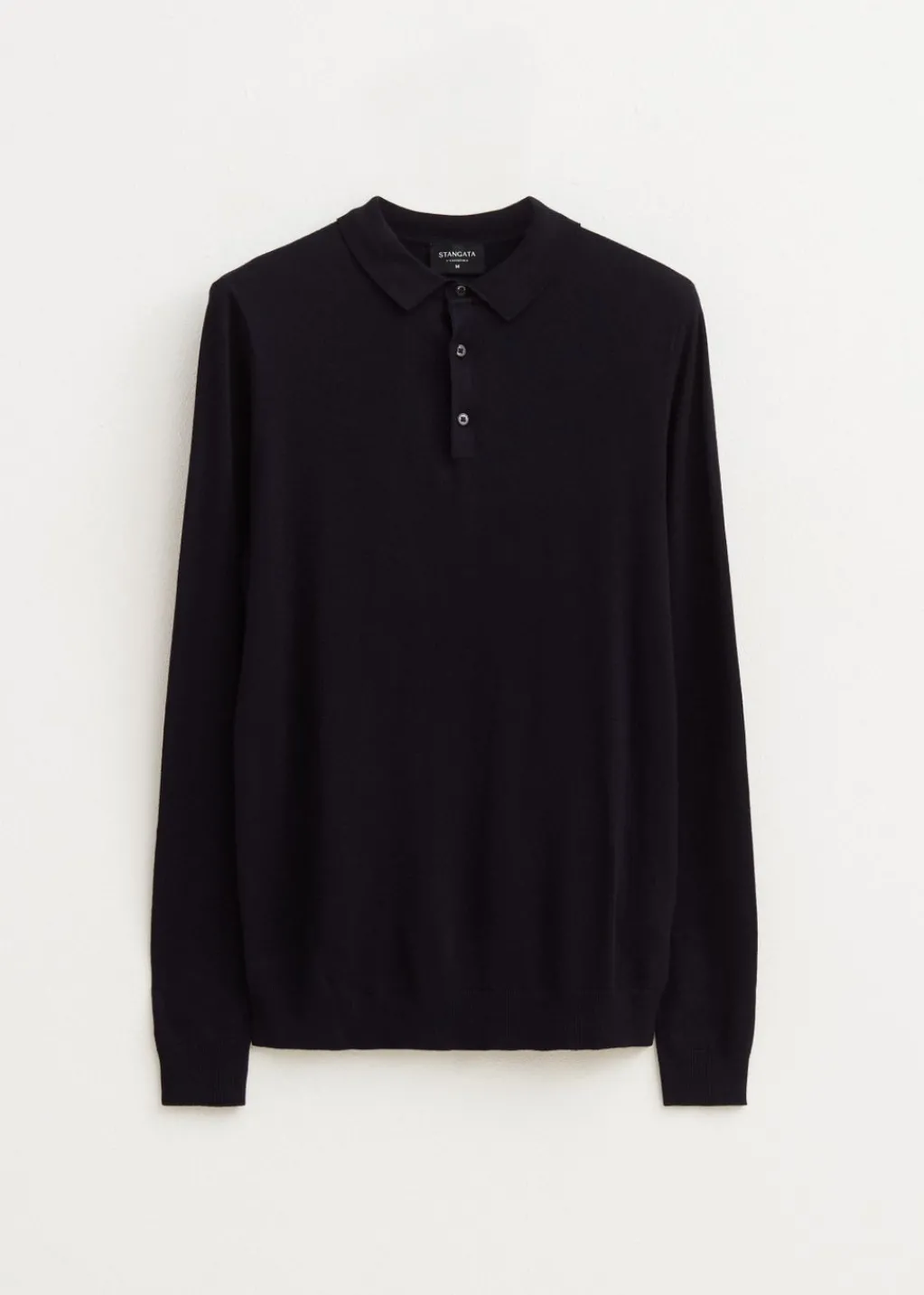 Polo's|Truien En Vesten<The Sting Polo met lange mouwen donkerblauw