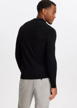Polo's|Truien En Vesten<The Sting Polo met lange mouwen zwart
