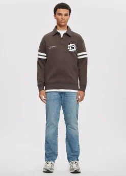 Polo's|Sweaters En Hoodies<The Sting Polo met logo bruin