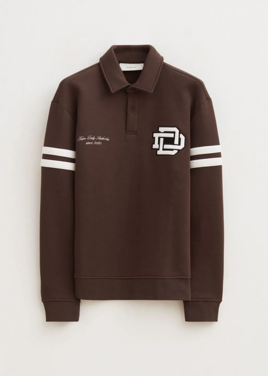 Polo's|Sweaters En Hoodies<The Sting Polo met logo bruin