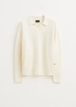 Polo's|Truien En Vesten<The Sting Polo met structuurdetails wit, off-white