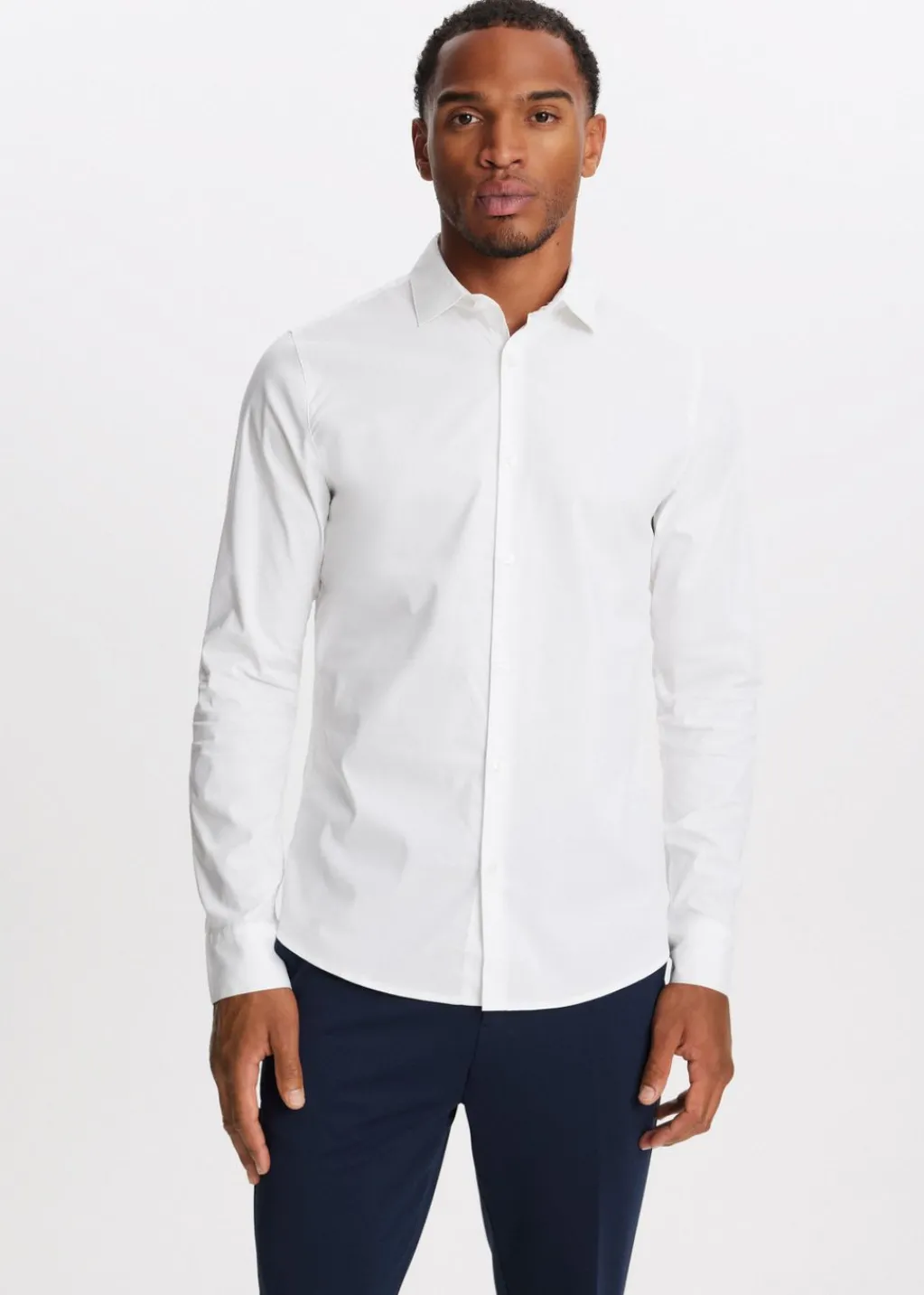 Overhemden<The Sting Poplin overhemd wit