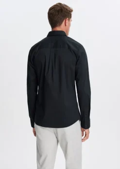 Overhemden<The Sting Poplin overhemd zwart