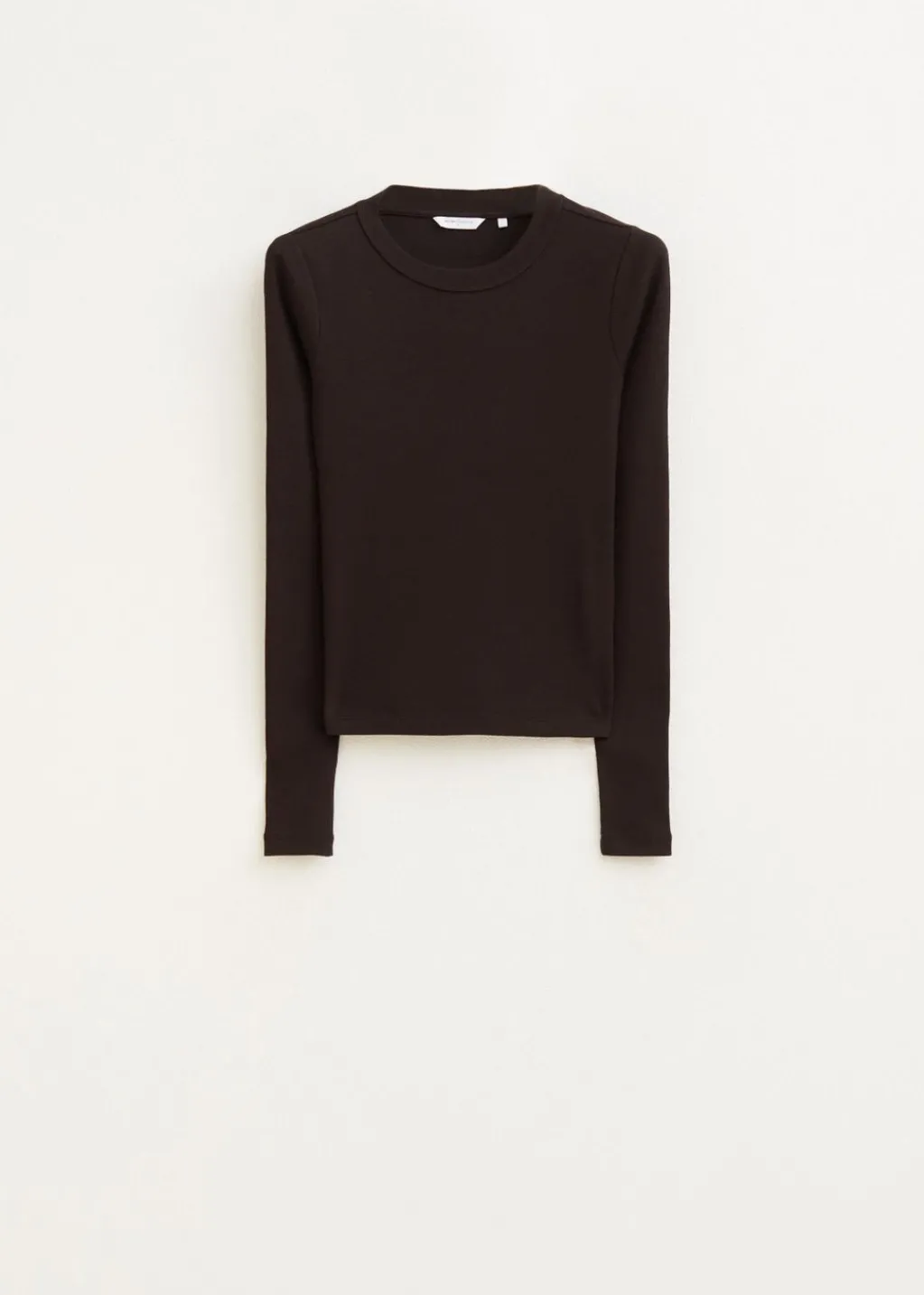 T-Shirts<The Sting Rib t-shirt met lange mouwen donkerbruin