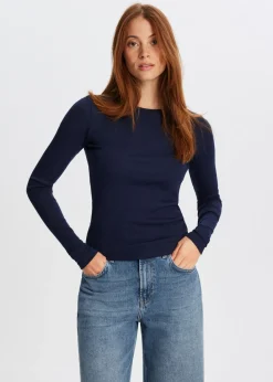 T-Shirts<The Sting Rib t-shirt met lange mouwen donkerblauw