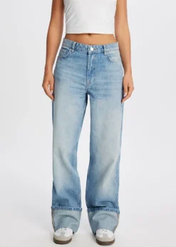 Jeans<The Sting Roll up jeans blauw, used middle