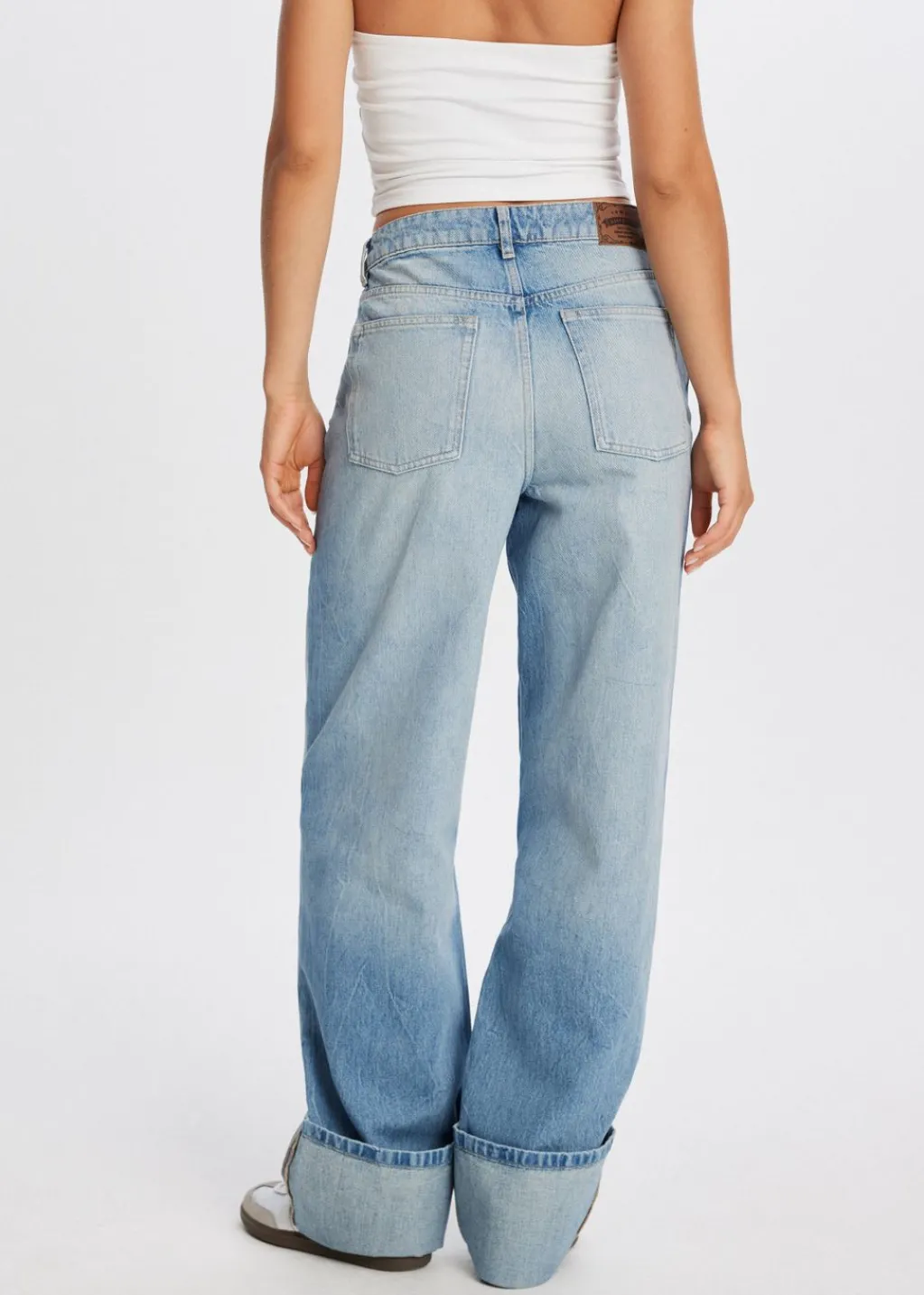 Jeans<The Sting Roll up jeans blauw, used middle
