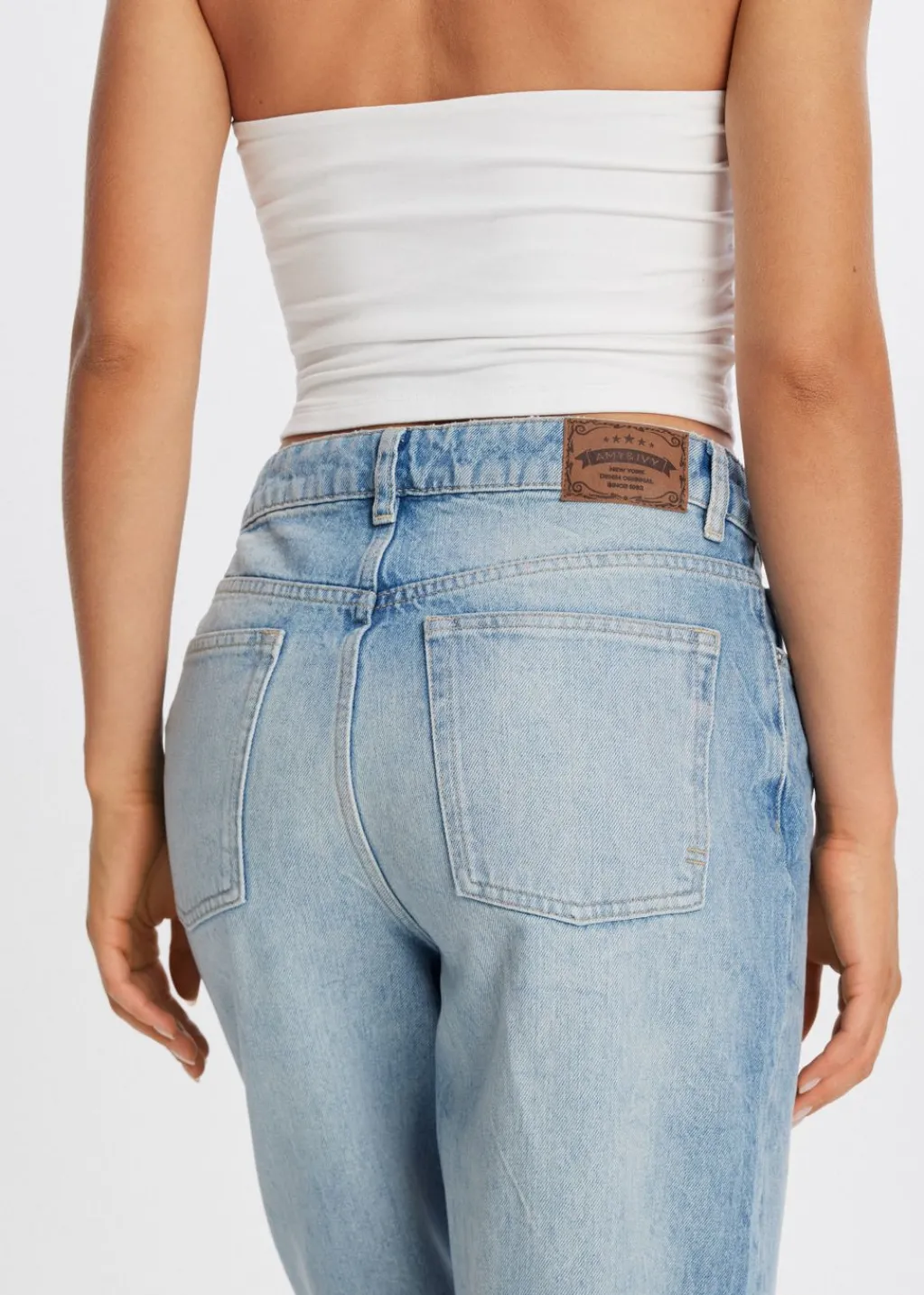 Jeans<The Sting Roll up jeans blauw, used middle