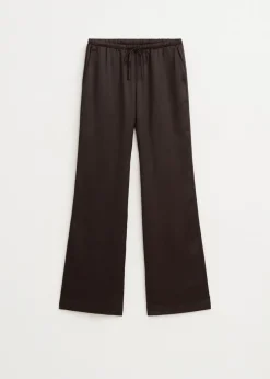 Broeken<The Sting Satijnen broek donkerbruin