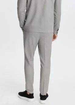 Broeken<The Sting Slim fit piqué broek taupe