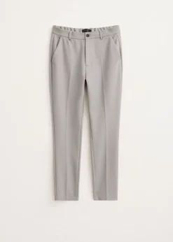 Broeken<The Sting Slim fit piqué broek taupe