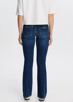 Jeans<The Sting Soft flared jeans donkerblauw