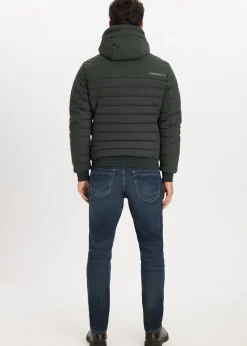 Jassen<The Sting Softshell jas groen, grijs