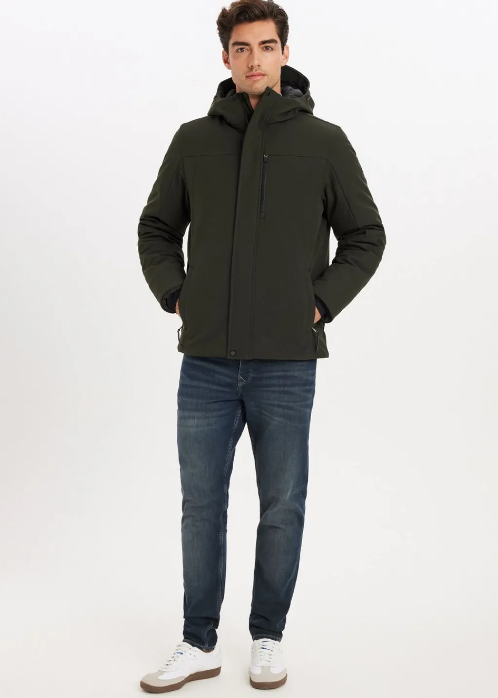 Jassen<The Sting Softshell parka donkergroen