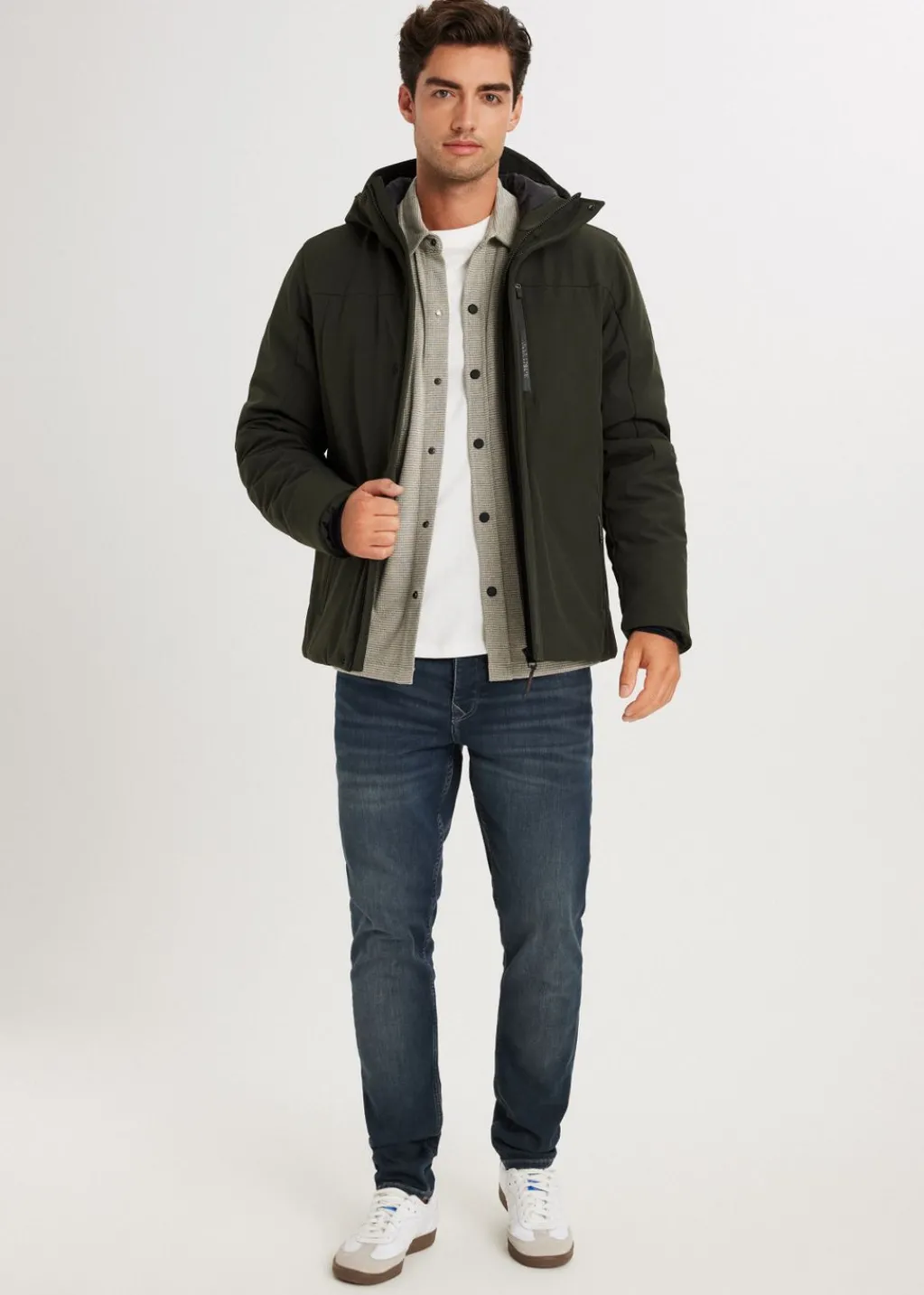 Jassen<The Sting Softshell parka donkergroen