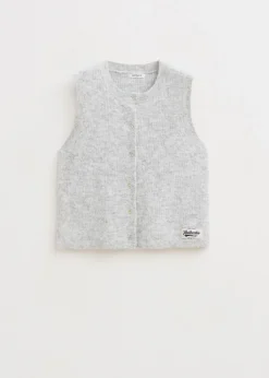 Truien En Vesten<The Sting Spencer met knoopjes grijs, licht melee