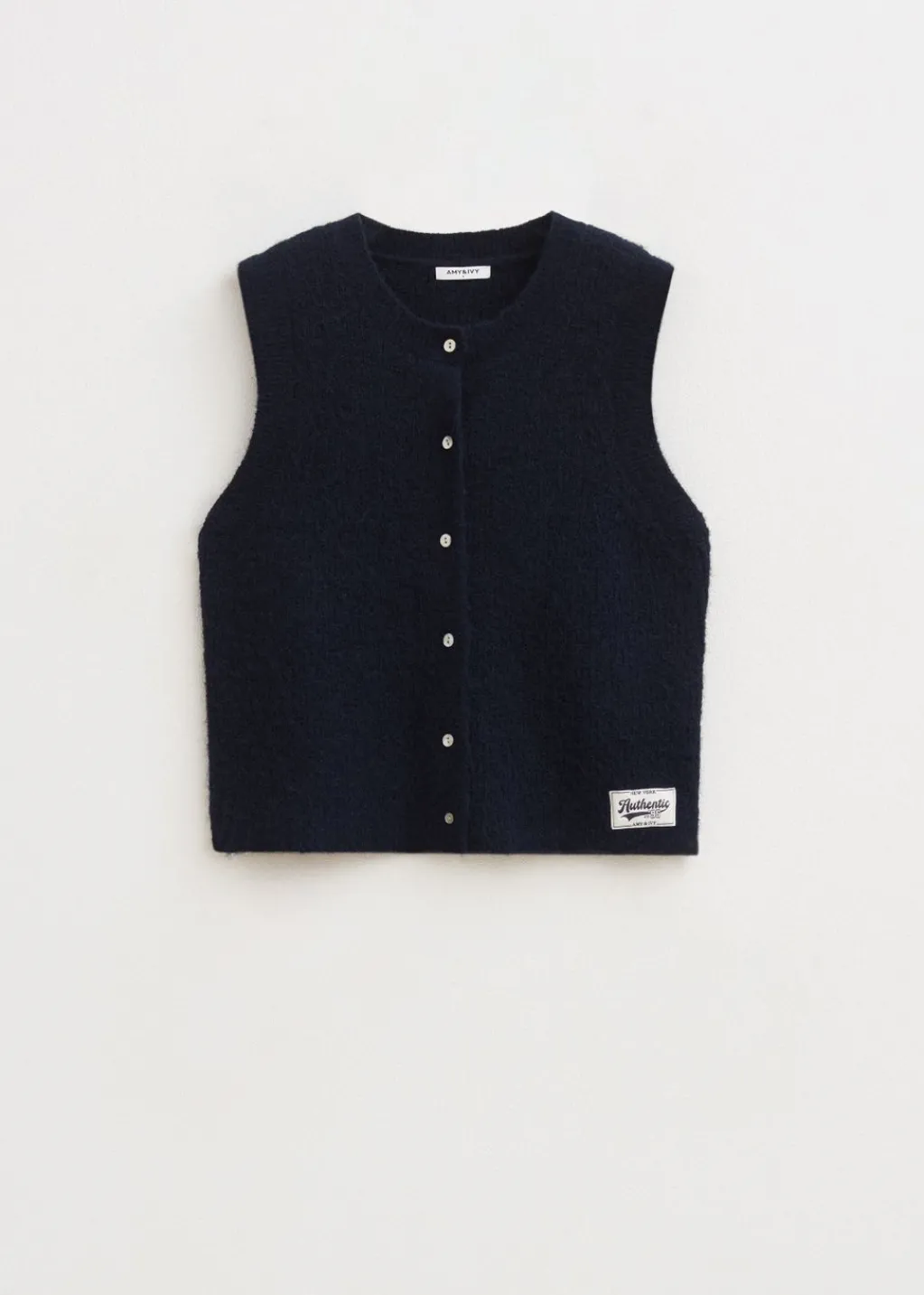Truien En Vesten<The Sting Spencer met knoopjes donkerblauw