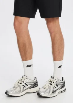 Sokken<The Sting Sportsokken met logo wit, off-white