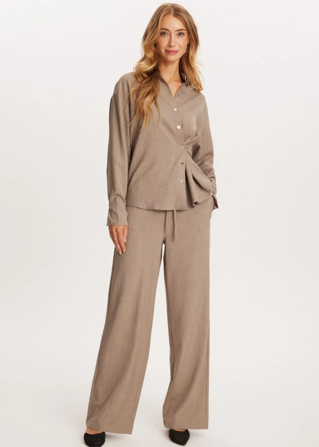 Broeken<The Sting Straight leg broek taupe