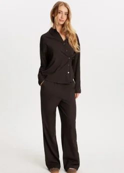 Broeken<The Sting Straight leg broek donkerbruin