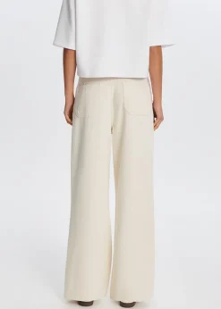 Jeans<The Sting Straight leg jeans met baggy fit ecru