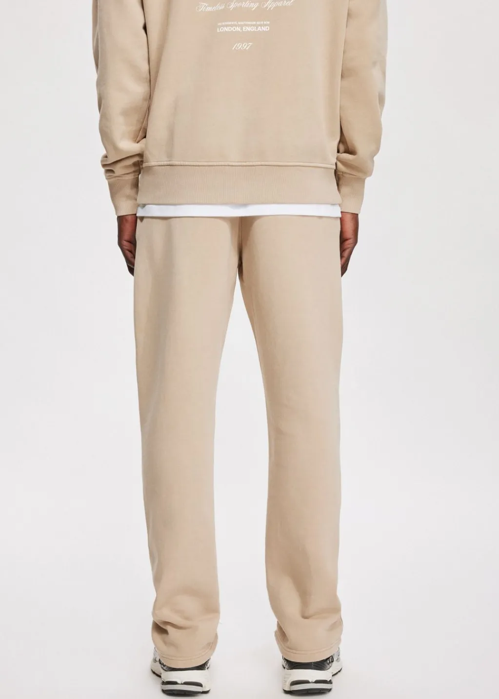 Broeken<The Sting Straight leg joggingbroek taupe