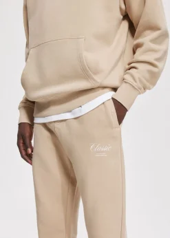 Broeken<The Sting Straight leg joggingbroek taupe
