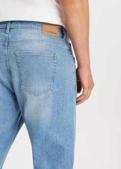 Jeans<The Sting Stretchy straight leg jeans blauw, used middle