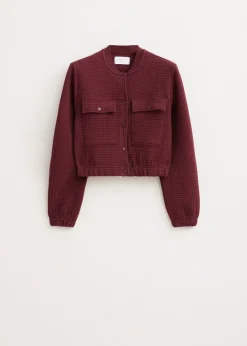 Jassen<The Sting Sweat bomberjas bordeaux