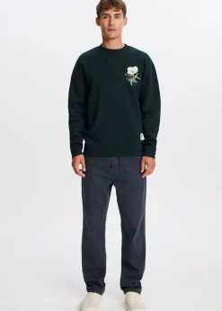 Sweaters En Hoodies<The Sting Sweater coastal scenery donkergroen