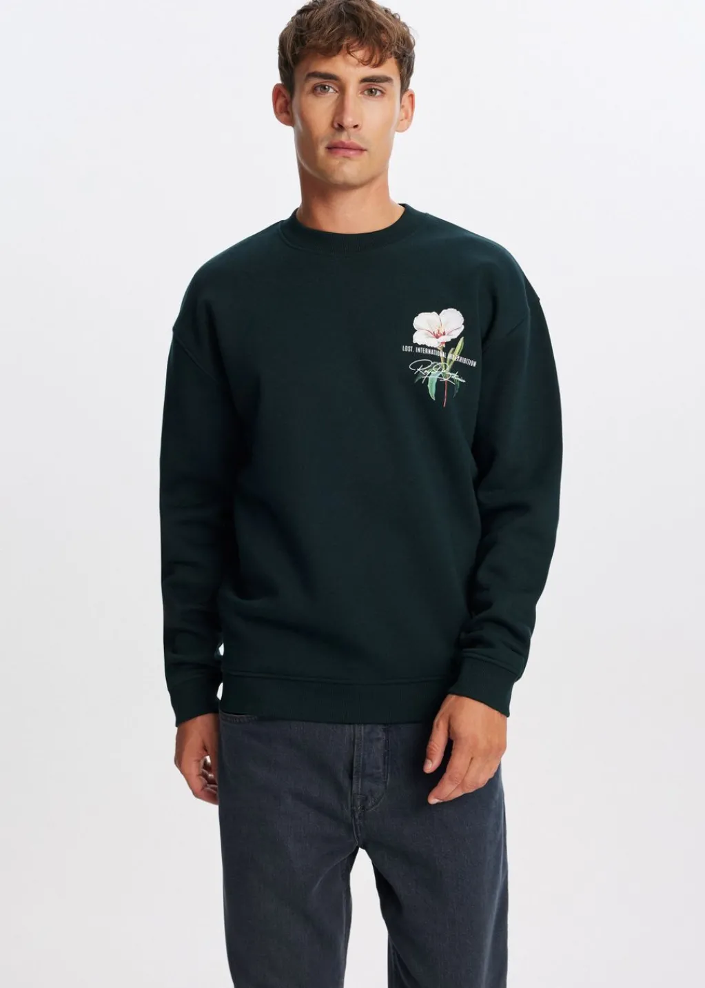 Sweaters En Hoodies<The Sting Sweater coastal scenery donkergroen