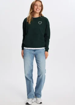 Sweaters En Hoodies<The Sting Sweater met backprint donkergroen