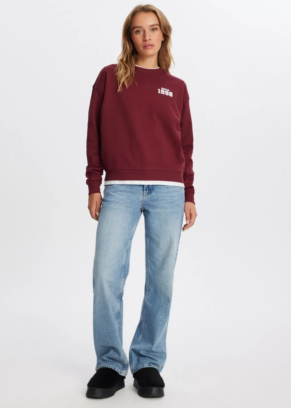 Sweaters En Hoodies<The Sting Sweater met backprint donkerrood