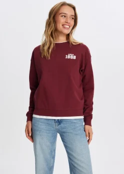 Sweaters En Hoodies<The Sting Sweater met backprint donkerrood