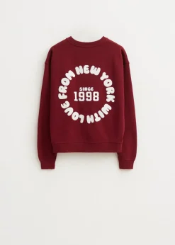 Sweaters En Hoodies<The Sting Sweater met backprint donkerrood